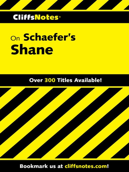 Title details for CliffsNotes on Schaefer's Shane by J. L. Roberts - Available